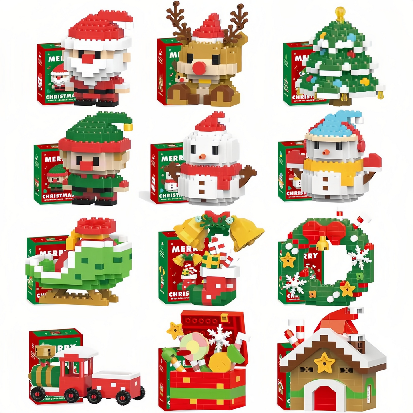 🔥Christmas Holiday Building Blocks Set - Educational Toy for Children