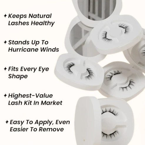 Negusy™ Magnetic Lashes Kit - No Glue, No Drama, Just Snap-On Slay