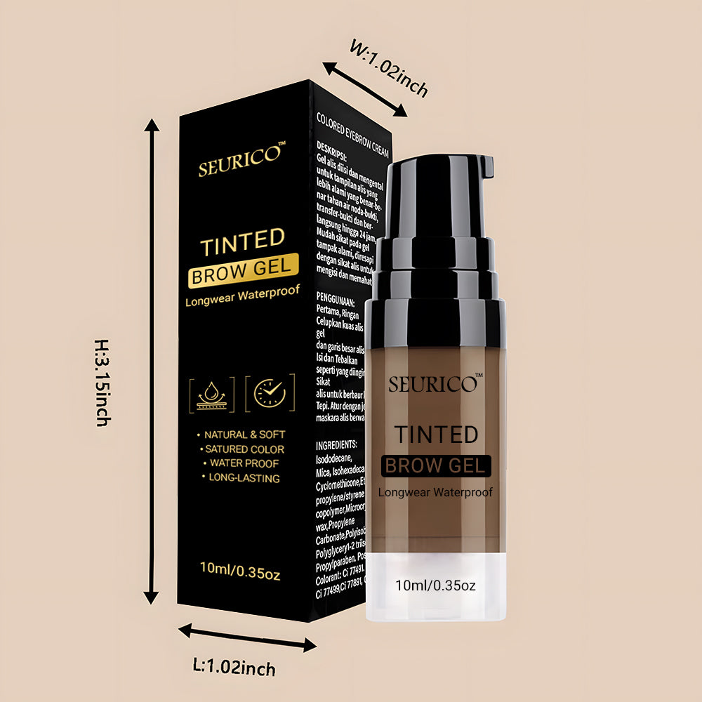Seurico™ Semi-Permanent Eyebrow Tattoo Gel – 72H Waterproof Brow Tint, Nourishes & Shapes Sparse Brows