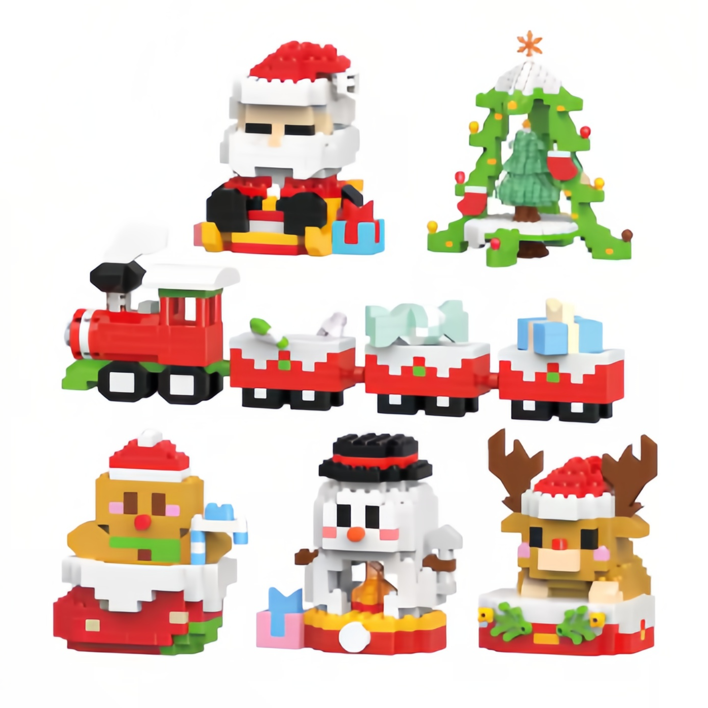 🔥Christmas Holiday Building Blocks Set - Educational Toy for Children