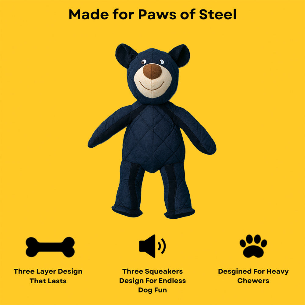 🐻Buddy BearBite: Indestructible Dog Toy for Aggressive Chewers – Vet-Approved, Safe & Teeth-Cleaning