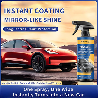 Negusy™ Advanced Nanotech Waterless Car Wax Spray - Dust-Proof, Glazing & Long-Lasting Paint Protection