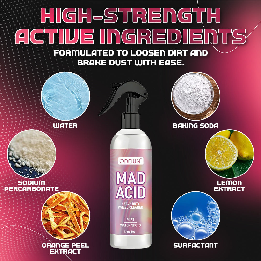 ODEIUN™ Heavy Duty Car & Wheel Cleaner — Rust • Water Spots • Grime — Gone in Seconds✨