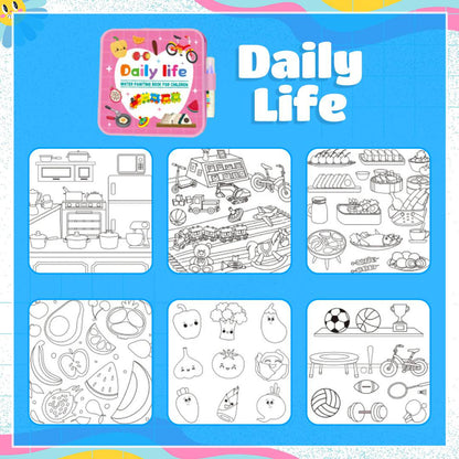 Mess-Free Reusable Water Coloring Book