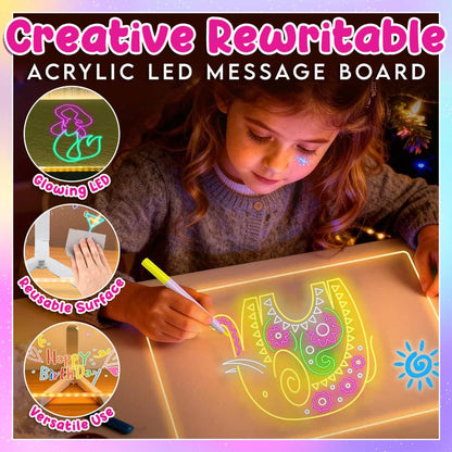 🎁Creative Rewritable Acrylic LED Message Board 🎨