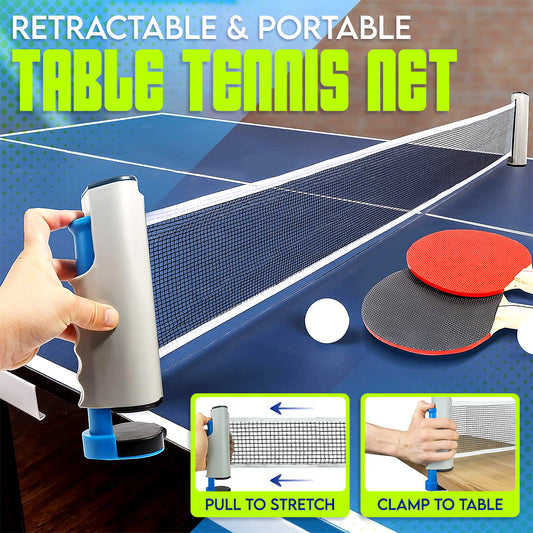 Retractable & Portable Table Tennis Net