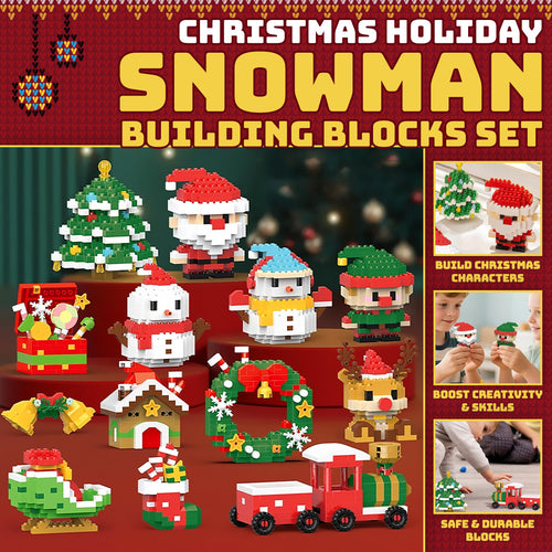 🔥Christmas Holiday Building Blocks Set - Educational Toy for Children