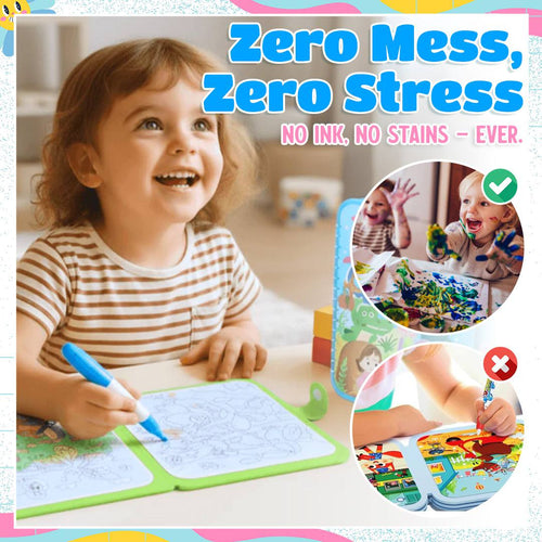 Mess-Free Reusable Water Coloring Book
