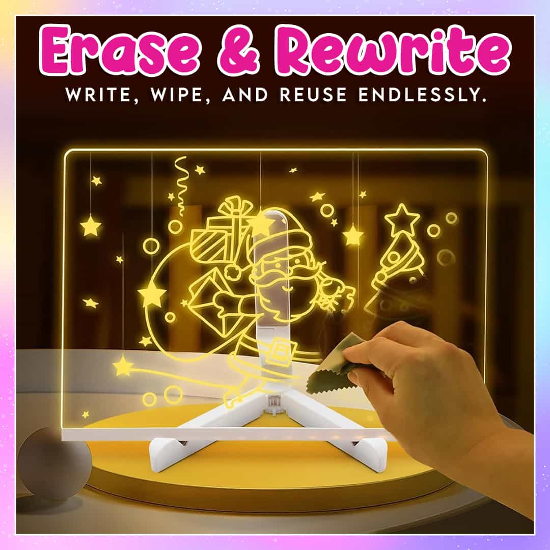 🎁Creative Rewritable Acrylic LED Message Board 🎨
