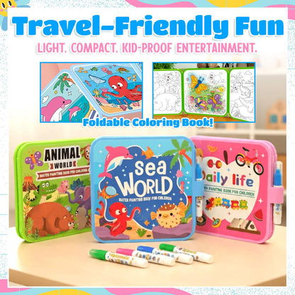 Mess-Free Reusable Water Coloring Book