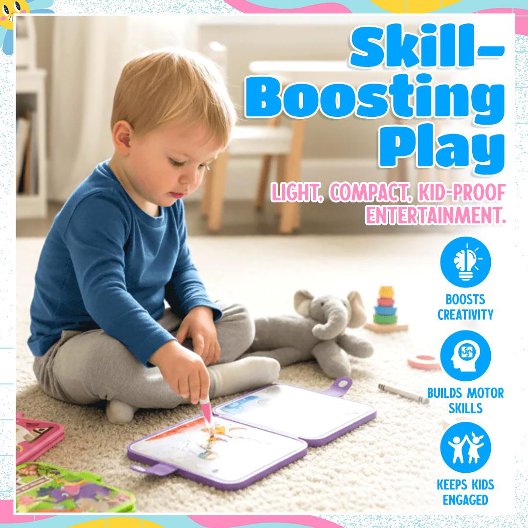 Mess-Free Reusable Water Coloring Book