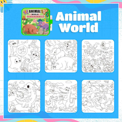 Mess-Free Reusable Water Coloring Book