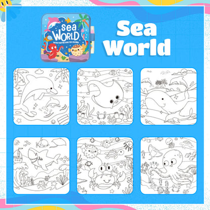 Mess-Free Reusable Water Coloring Book