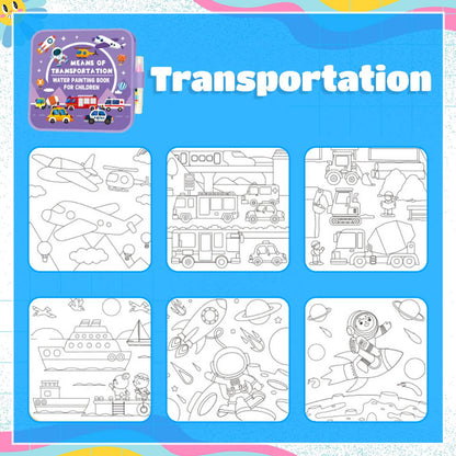 Mess-Free Reusable Water Coloring Book