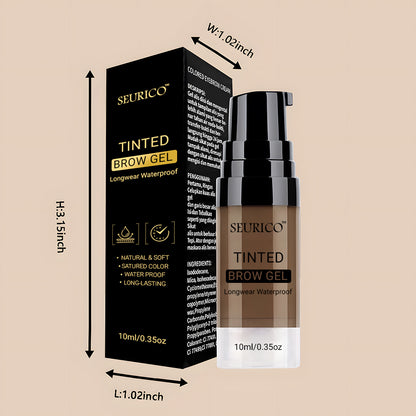 Seurico™ Semi-Permanent Eyebrow Tattoo Gel – 72H Waterproof Brow Tint, Nourishes & Shapes Sparse Brows
