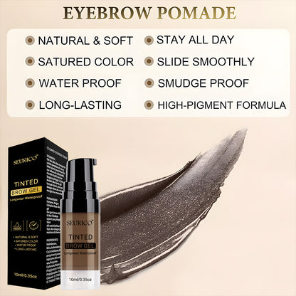 Seurico™ Semi-Permanent Eyebrow Tattoo Gel – 72H Waterproof Brow Tint, Nourishes & Shapes Sparse Brows