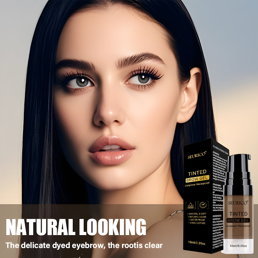 Seurico™ Semi-Permanent Eyebrow Tattoo Gel – 72H Waterproof Brow Tint, Nourishes & Shapes Sparse Brows