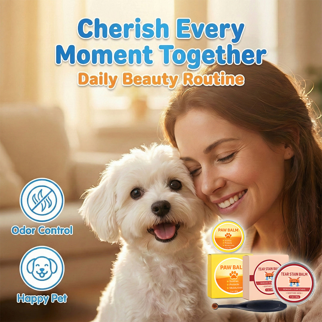 Pet Tear Stain Protection Cream & Brush Set