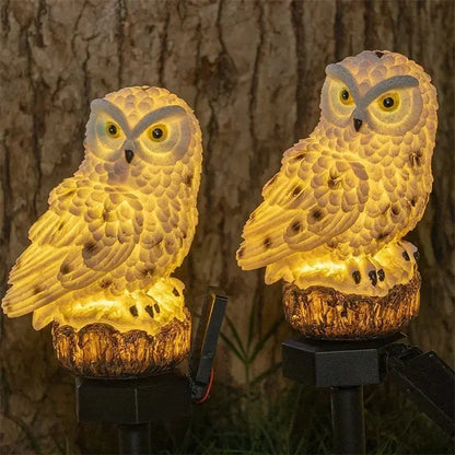 Solar Powered Owl Garden Light for Outdoor Decoration