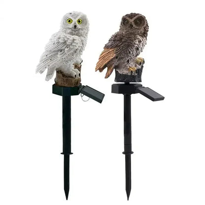 Solar Powered Owl Garden Light for Outdoor Decoration