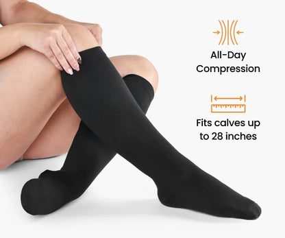 ✨Extra-Wide Compression Socks: Immediate Relief for Swelling & Fatigue