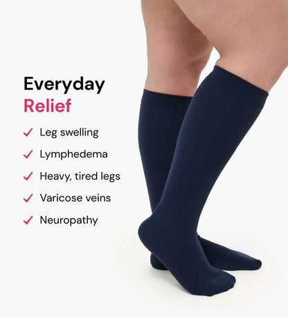 ✨Extra-Wide Compression Socks: Immediate Relief for Swelling & Fatigue