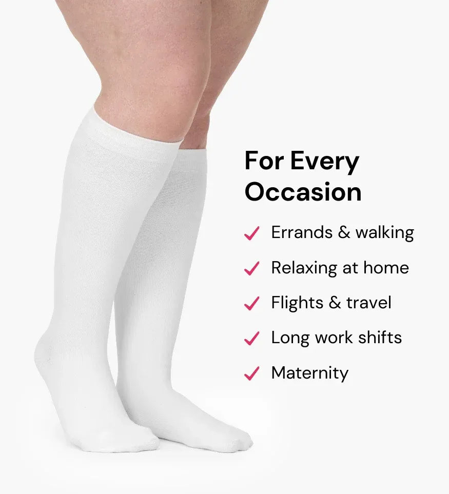 ✨Extra-Wide Compression Socks: Immediate Relief for Swelling & Fatigue