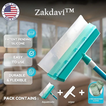 🏆Flash Sale💥Zakdavi™ Recyclable Silicone Window Squeegee Kit