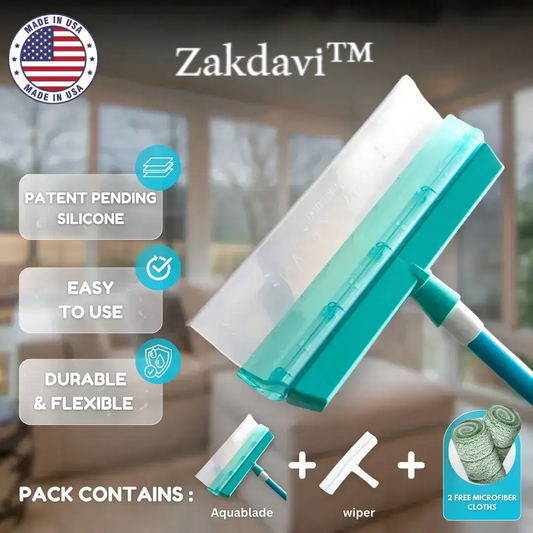 🏆Flash Sale💥Zakdavi™ Recyclable Silicone Window Squeegee Kit