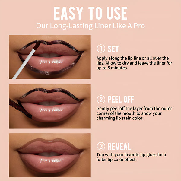 Peel-Off Lip Liner: Plump Your Lips & Long-Lasting Makeup