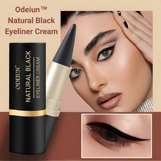 Odeiun™ Natural Black Eyeliner Cream – Smudge-Proof, Waterproof & Long-Lasting for Bold, Defined Eyes
