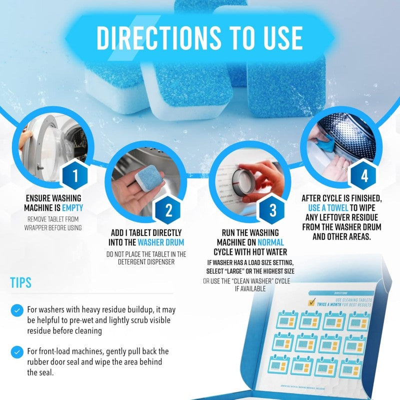 Odeiun™ Washing Machine Deep Cleaning Descaler