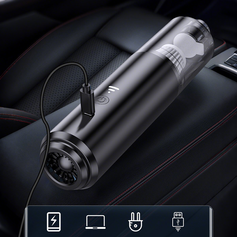 ✨Powerful Mini Car Vacuum Cleaner – Quiet, Cordless, HEPA Filtration for Deep Cleaning & Fresh Air